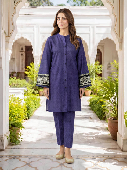 2 Piece Khaddar Suit-Printed (Unstitched)