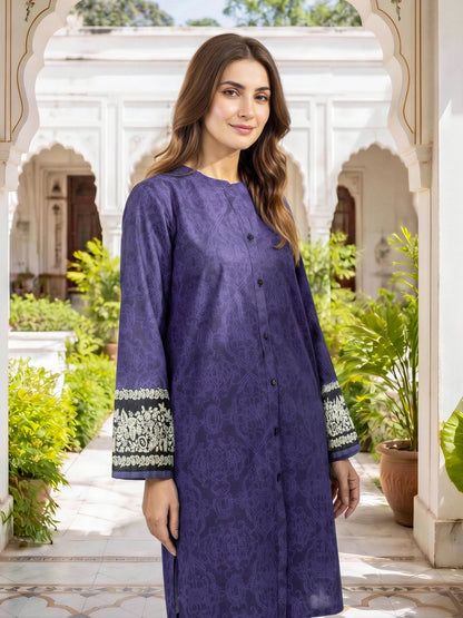 2 Piece Khaddar Suit-Printed (Unstitched)