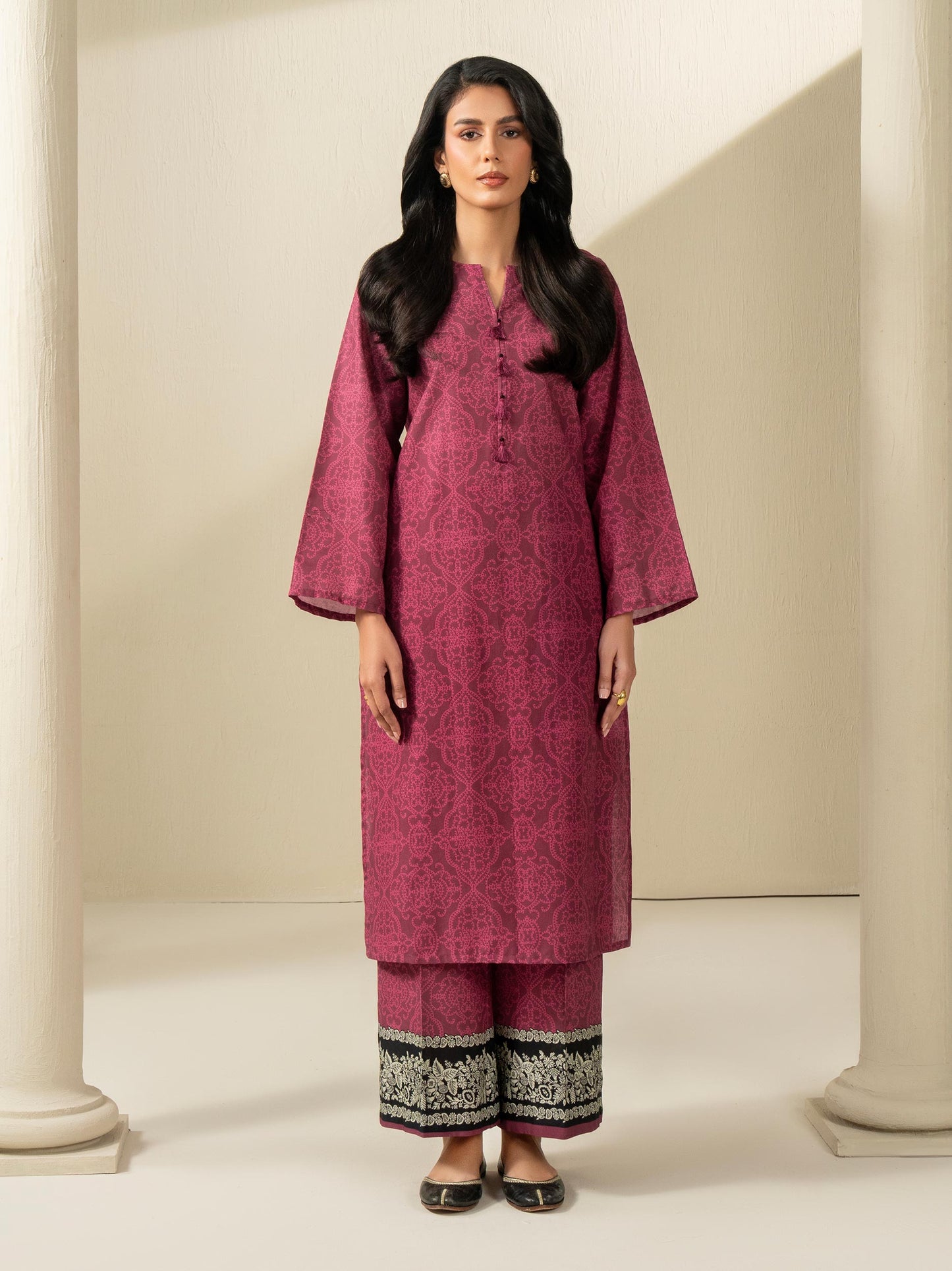 2 Piece Khaddar Suit-Printed (Unstitched)