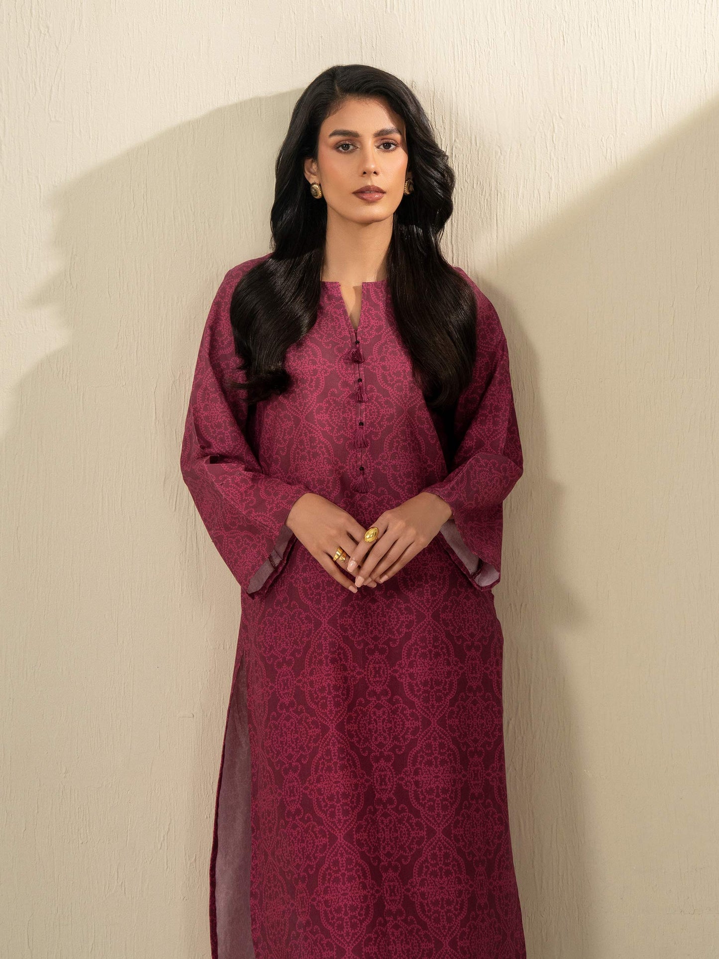 2 Piece Khaddar Suit-Printed (Unstitched)