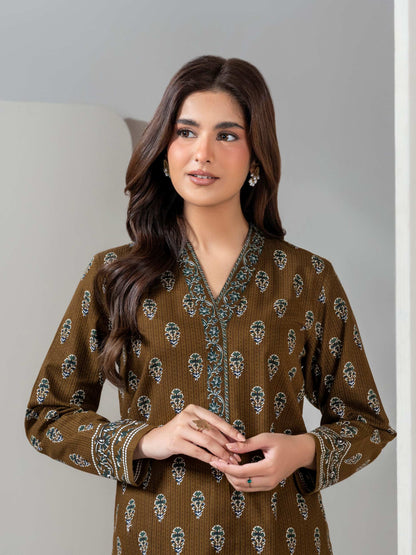 2 Piece Slub Khaddar Suit (Unstitched)