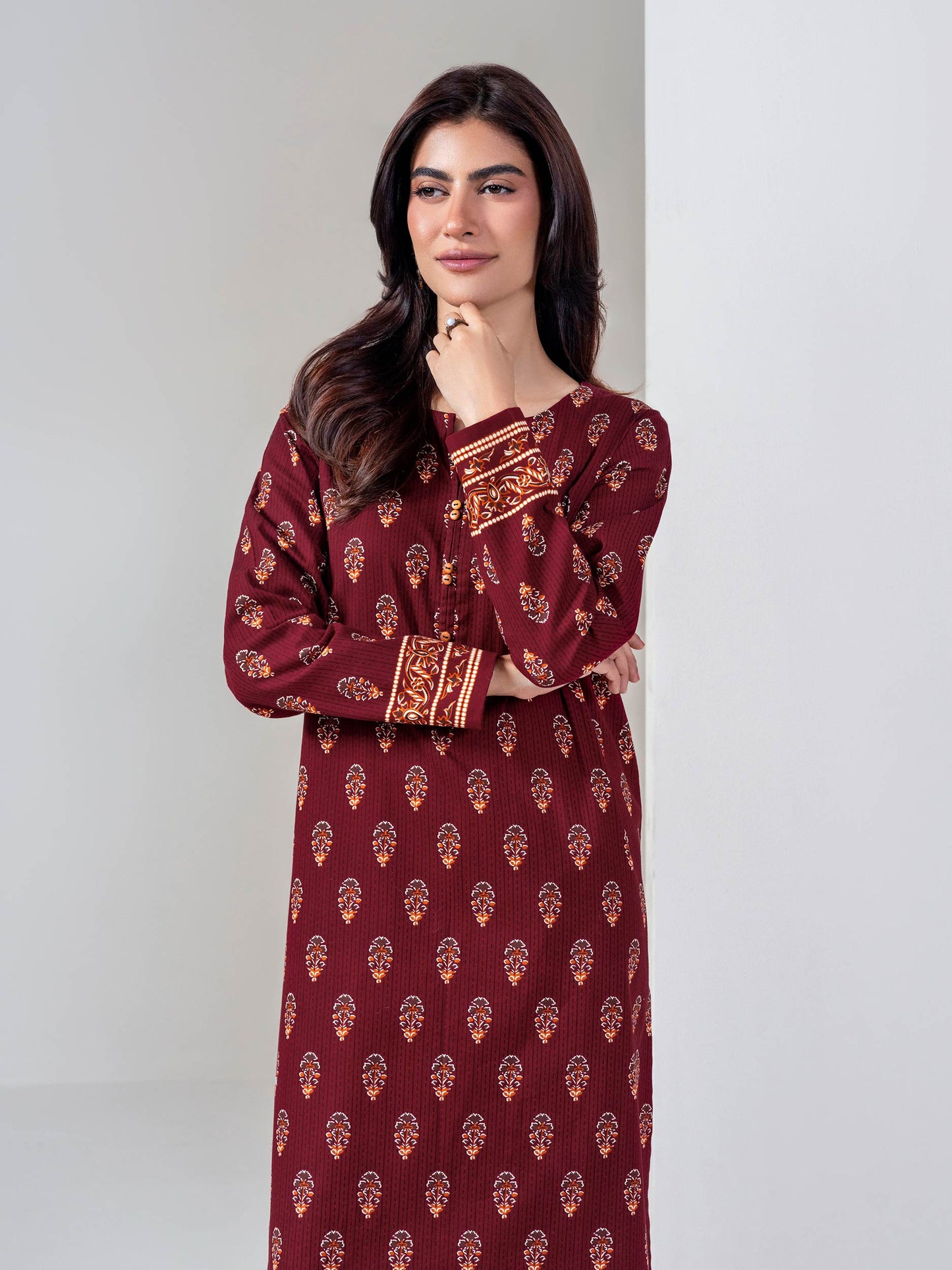 2 Piece Slub Khaddar Suit (Unstitched)