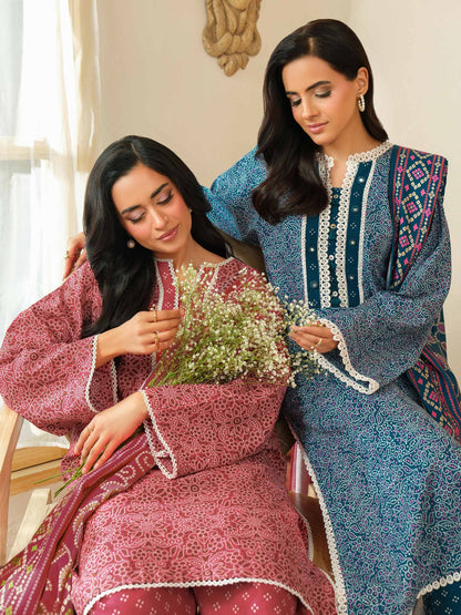 3 Piece Khaddar Suit-Printed (Unstitched)