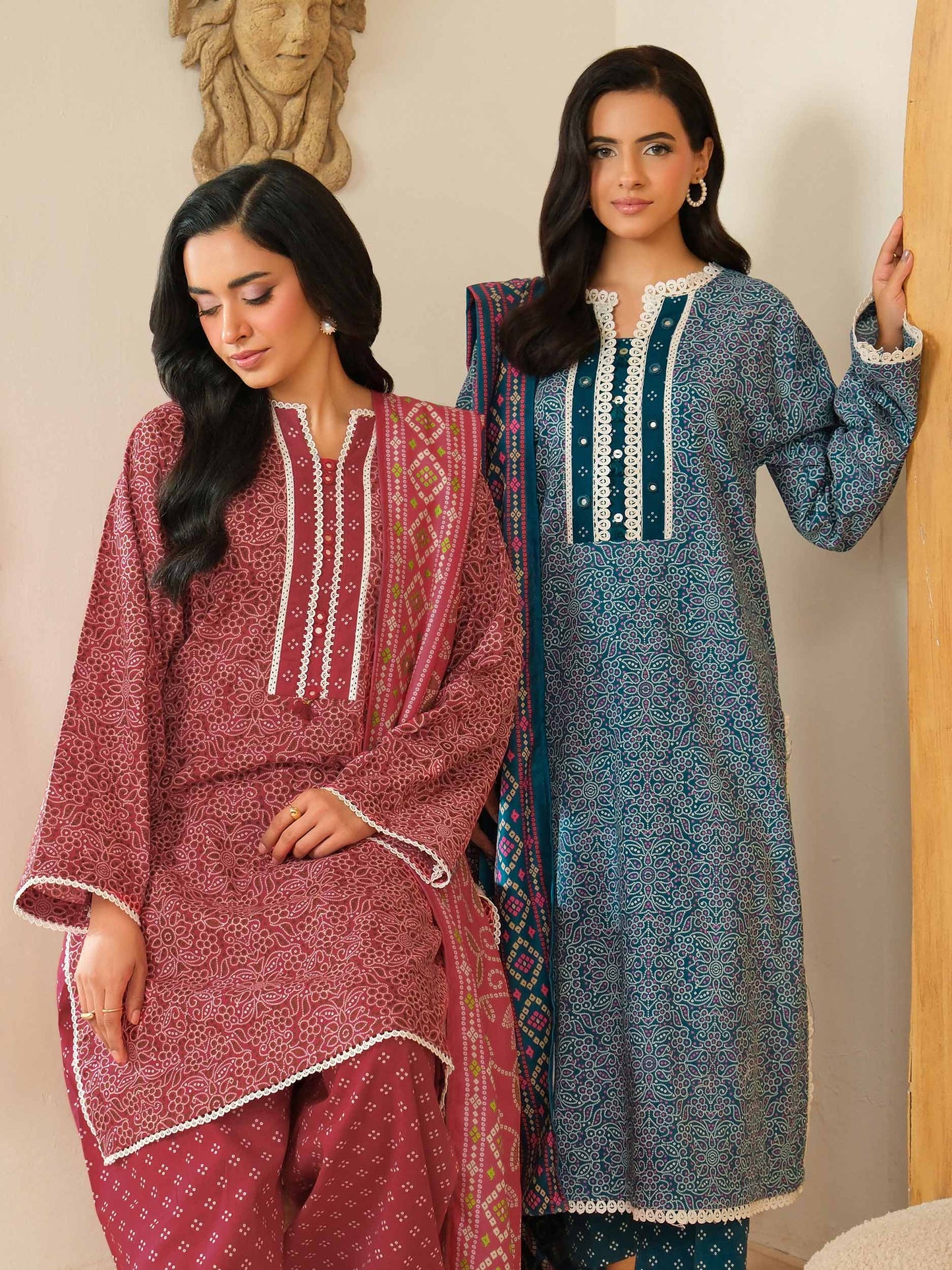 3 Piece Khaddar Suit-Printed (Unstitched)