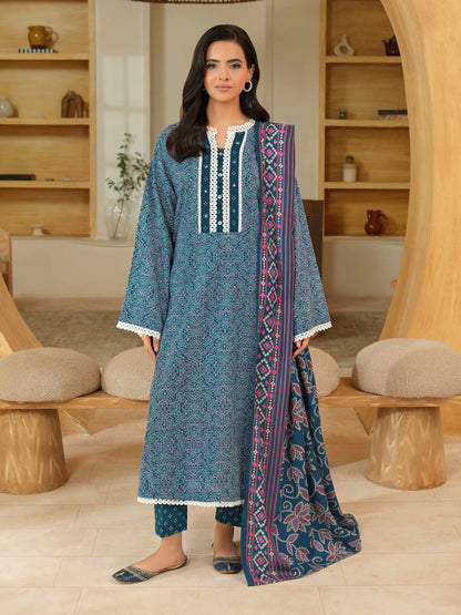 3 Piece Khaddar Suit-Printed (Unstitched)