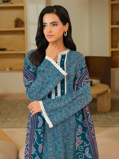 3 Piece Khaddar Suit-Printed (Unstitched)