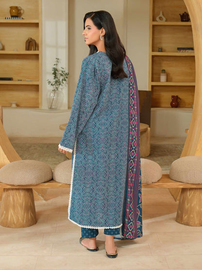 3 Piece Khaddar Suit-Printed (Unstitched)
