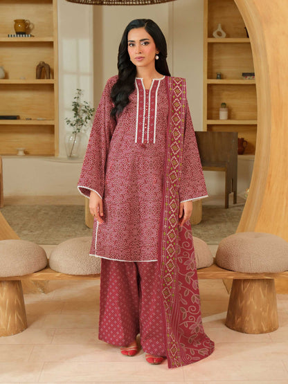 3 Piece Khaddar Suit-Printed (Unstitched)
