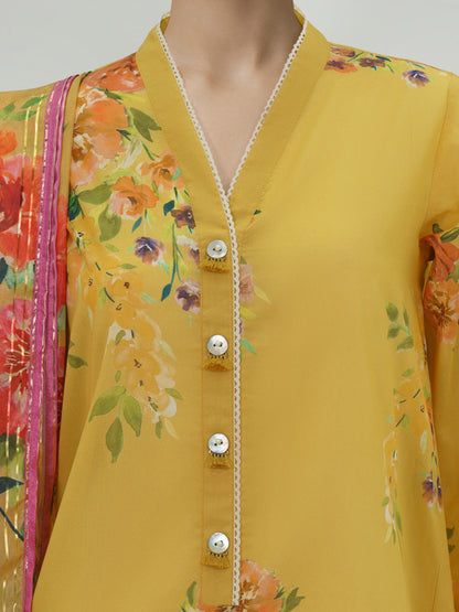 2 Piece Lawn Suit -Printed (Unstitched)