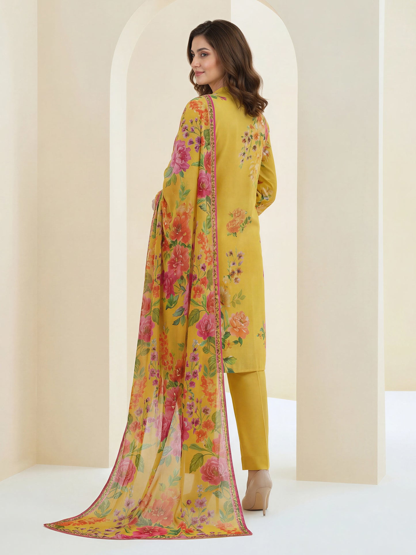 2 Piece Lawn Suit -Printed (Unstitched)