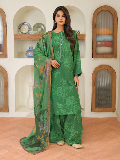 3 Piece Khaddar Suit-Printed (Unstitched)