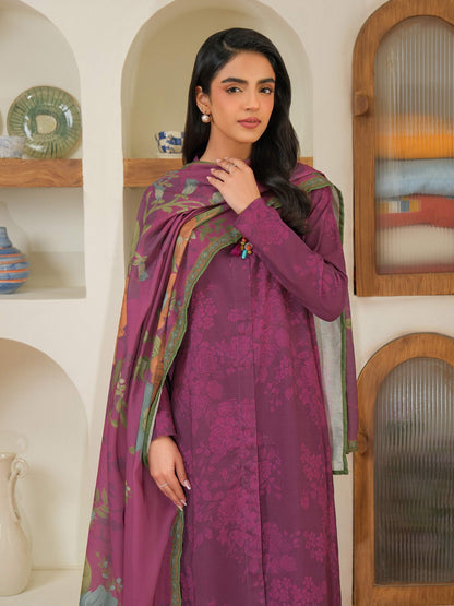 3 Piece Khaddar Suit-Printed (Unstitched)
