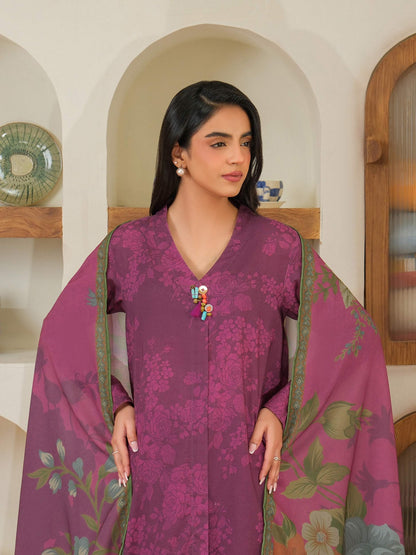 3 Piece Khaddar Suit-Printed (Unstitched)