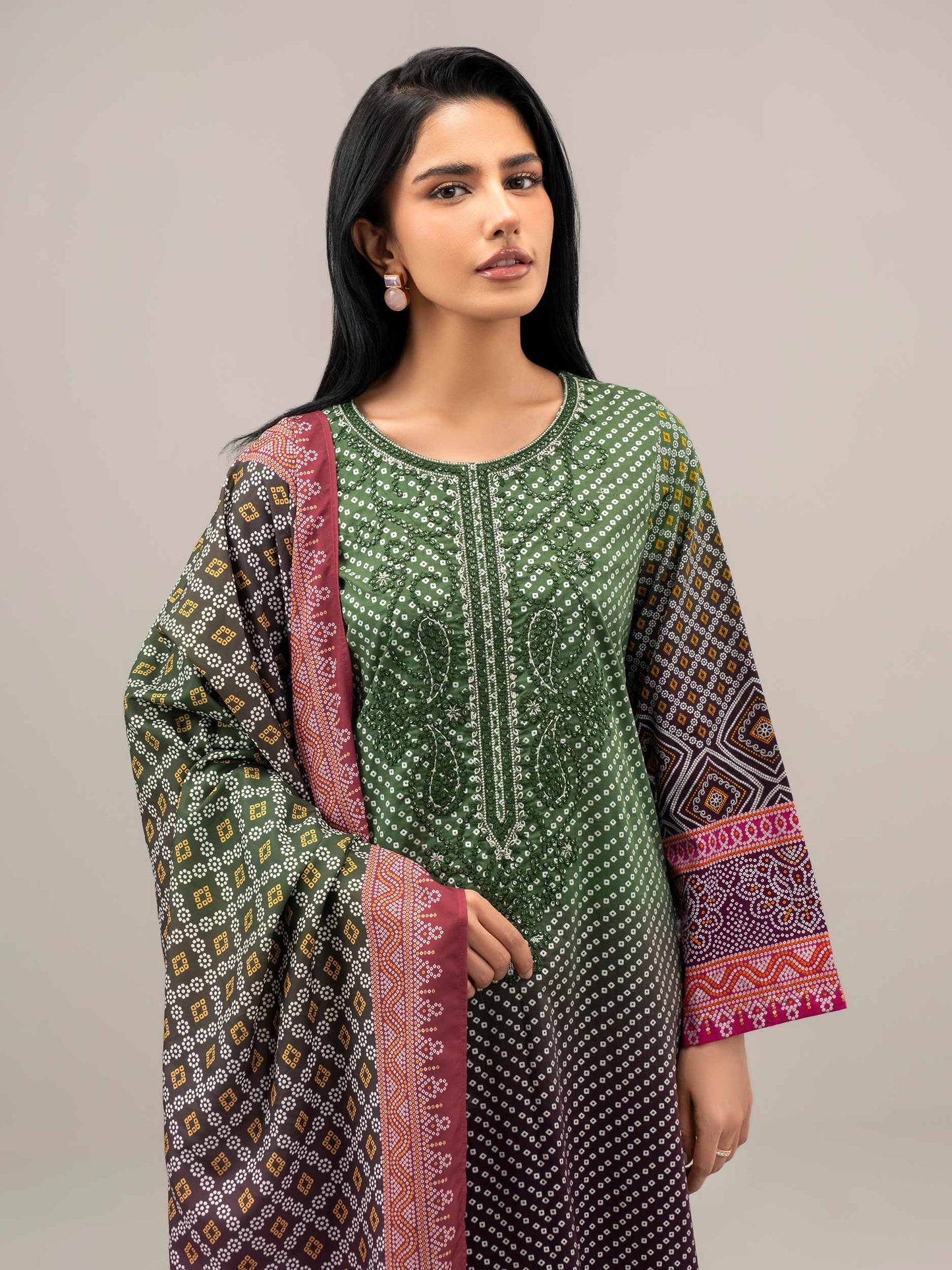 3 Piece Lawn Suit-Embroidered (Unstitched)
