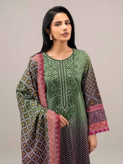 3 Piece Lawn Suit-Embroidered (Unstitched)