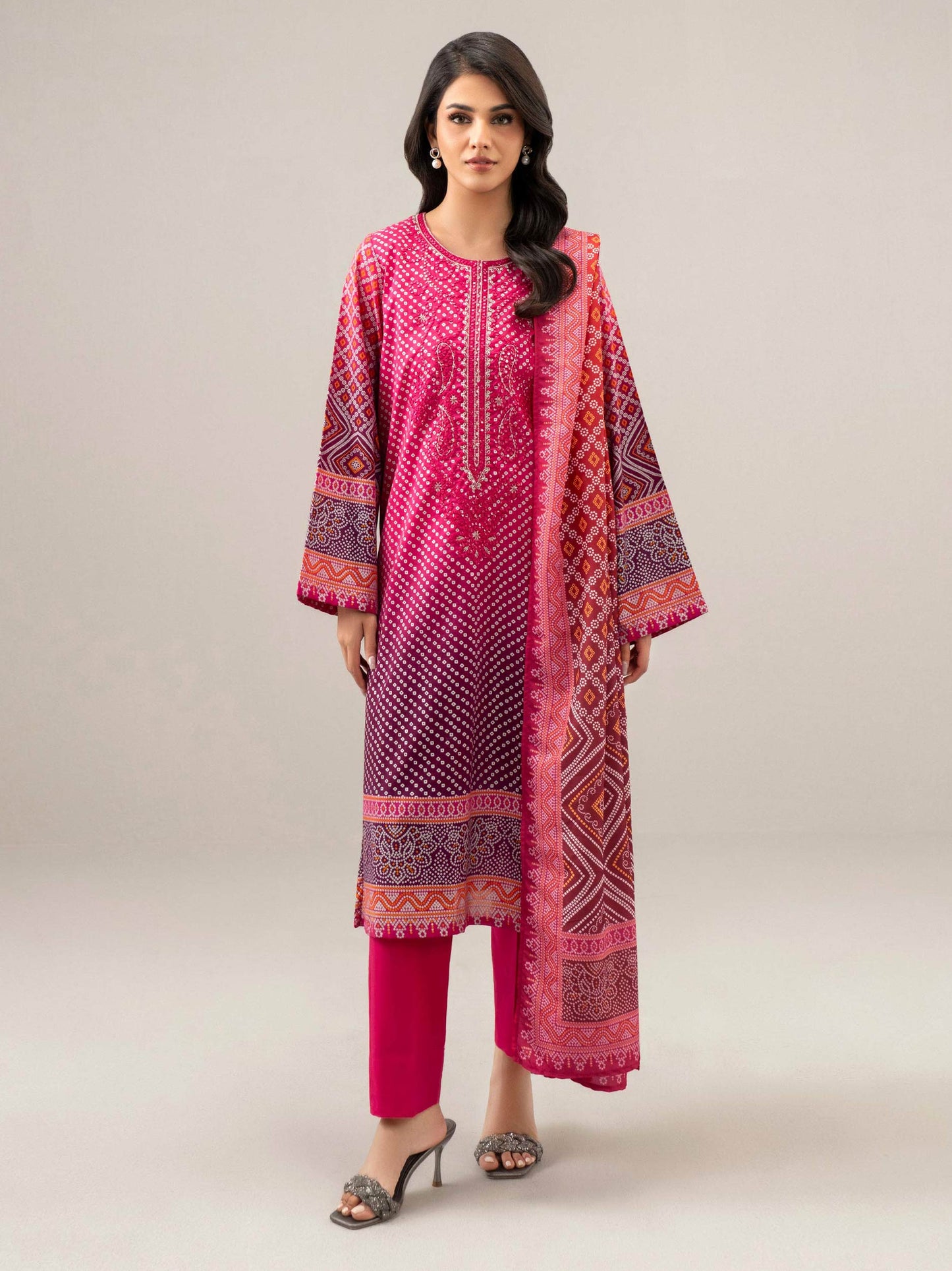 3 Piece Lawn Suit-Embroidered (Unstitched)