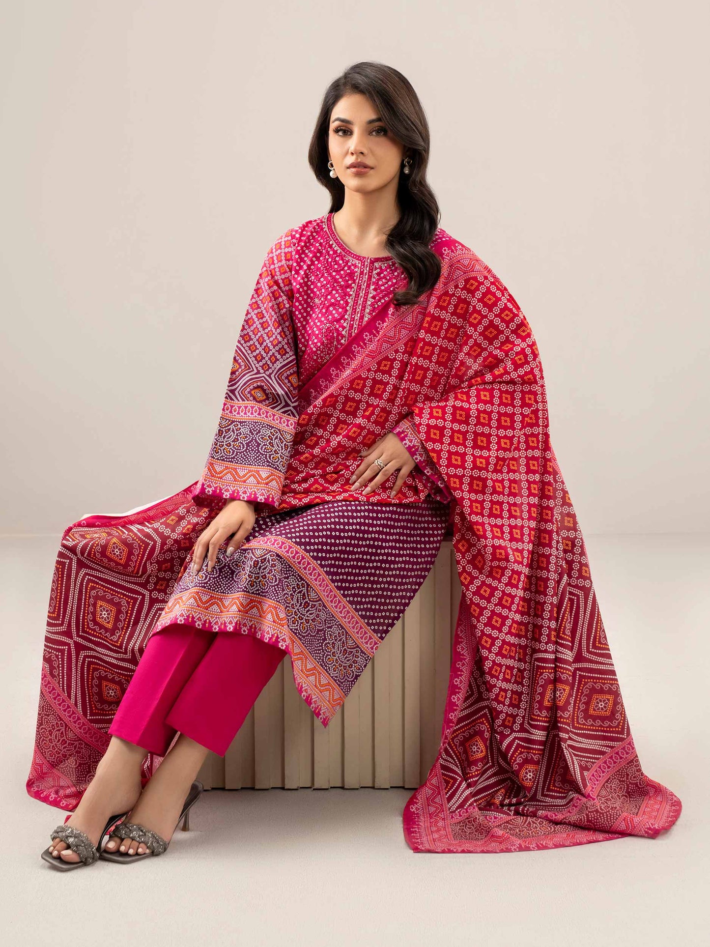 3 Piece Lawn Suit-Embroidered (Unstitched)