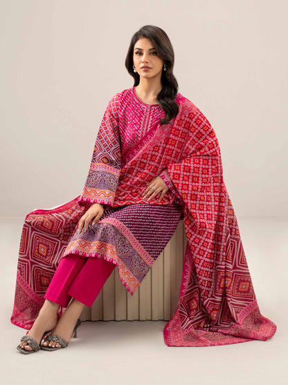 3 Piece Lawn Suit-Embroidered (Unstitched)