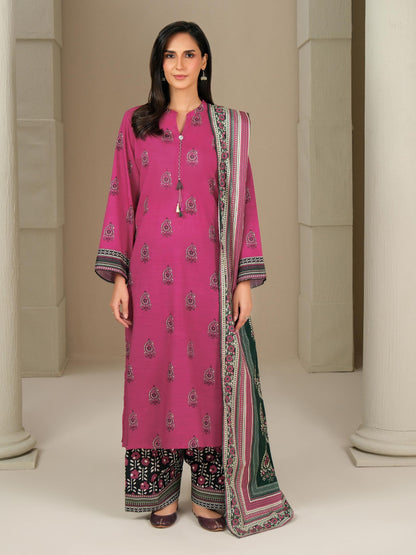 3 Piece Khaddar Suit-Printed (Unstitched)