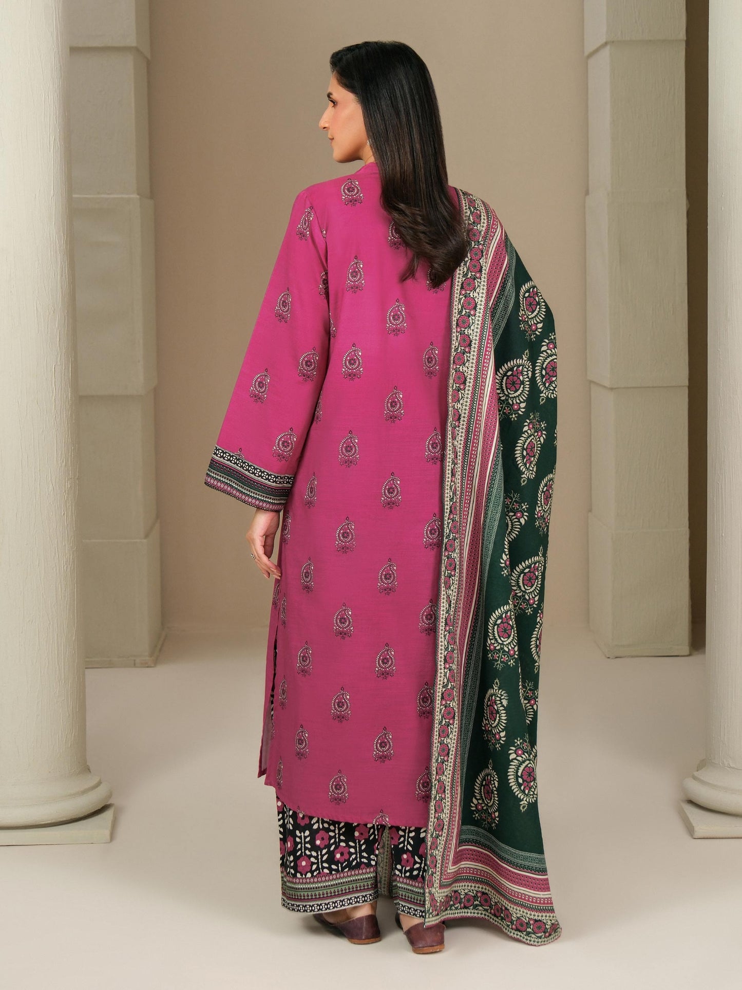 3 Piece Khaddar Suit-Printed (Unstitched)
