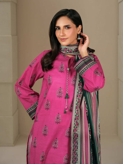 3 Piece Khaddar Suit-Printed (Unstitched)