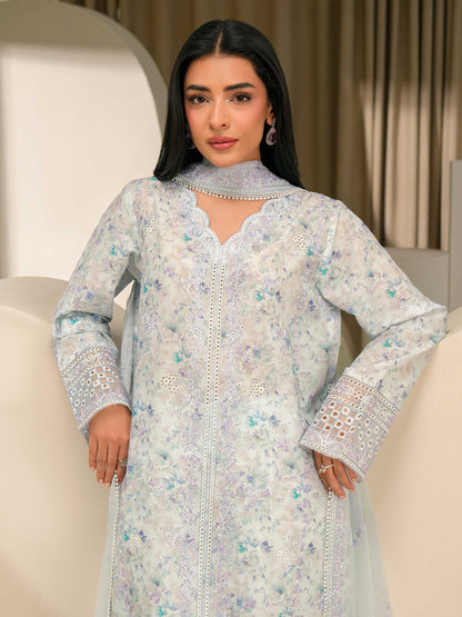 3 Piece Lawn Suit-Embroidered (Unstitched)