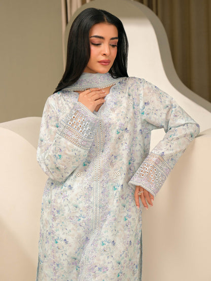 3 Piece Lawn Suit-Embroidered (Unstitched)