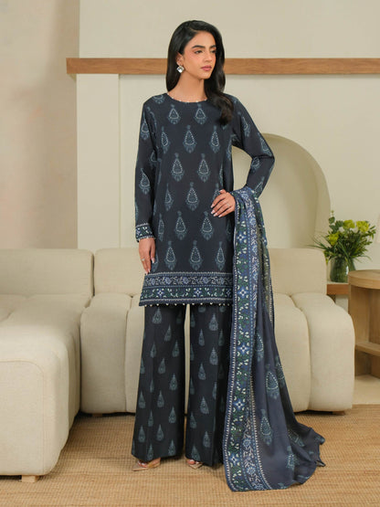 3 Piece Khaddar Suit-Printed (Unstitched)