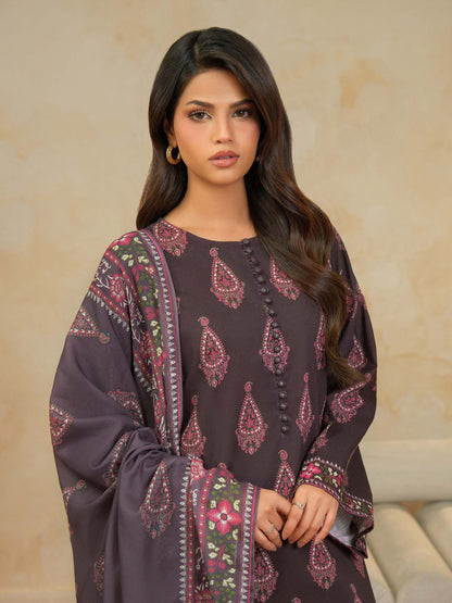 3 Piece Khaddar Suit-Printed (Unstitched)