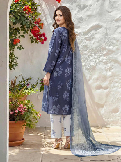 3 Piece Lawn Suit- Embroidered (Unstitched)