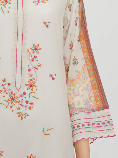 3 Piece Lawn Suit-Embroidered (Unstitched)