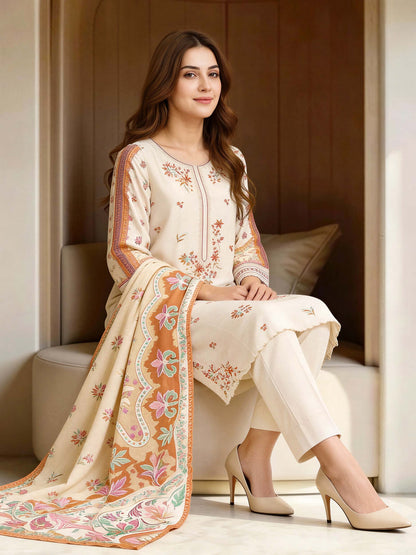 3 Piece Lawn Suit-Embroidered (Unstitched)