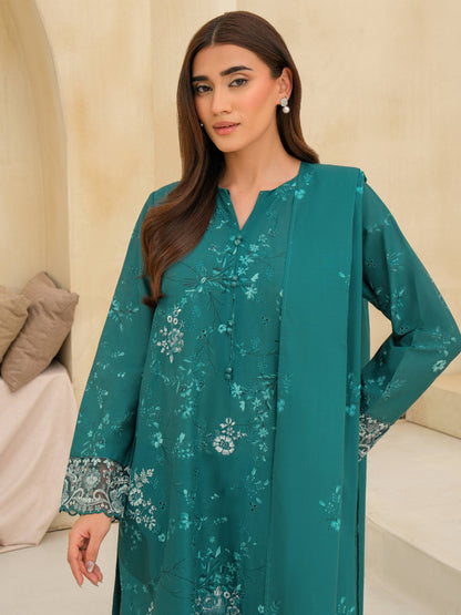 3 Piece Lawn Suit-Embroidered (Unstitched)