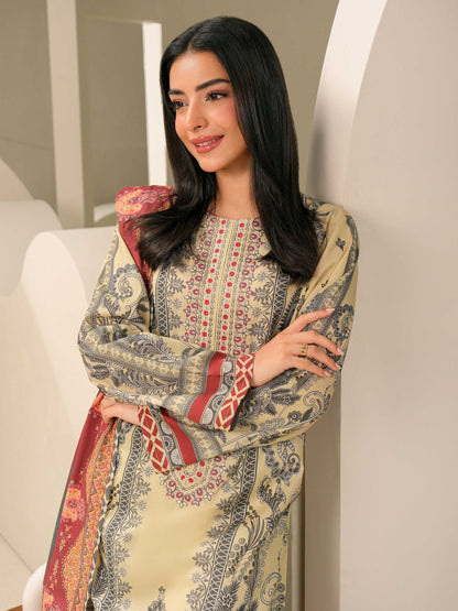 3 Piece Lawn Suit-Embroidered (Unstitched)