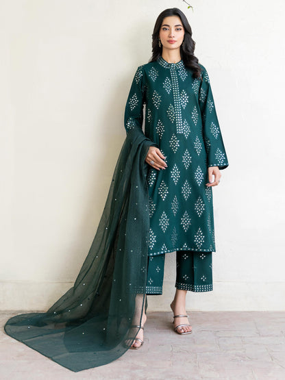3 Piece Lawn Suit-Embroidered (Unstitched)