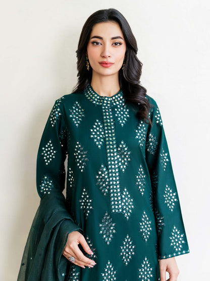 3 Piece Lawn Suit-Embroidered (Unstitched)