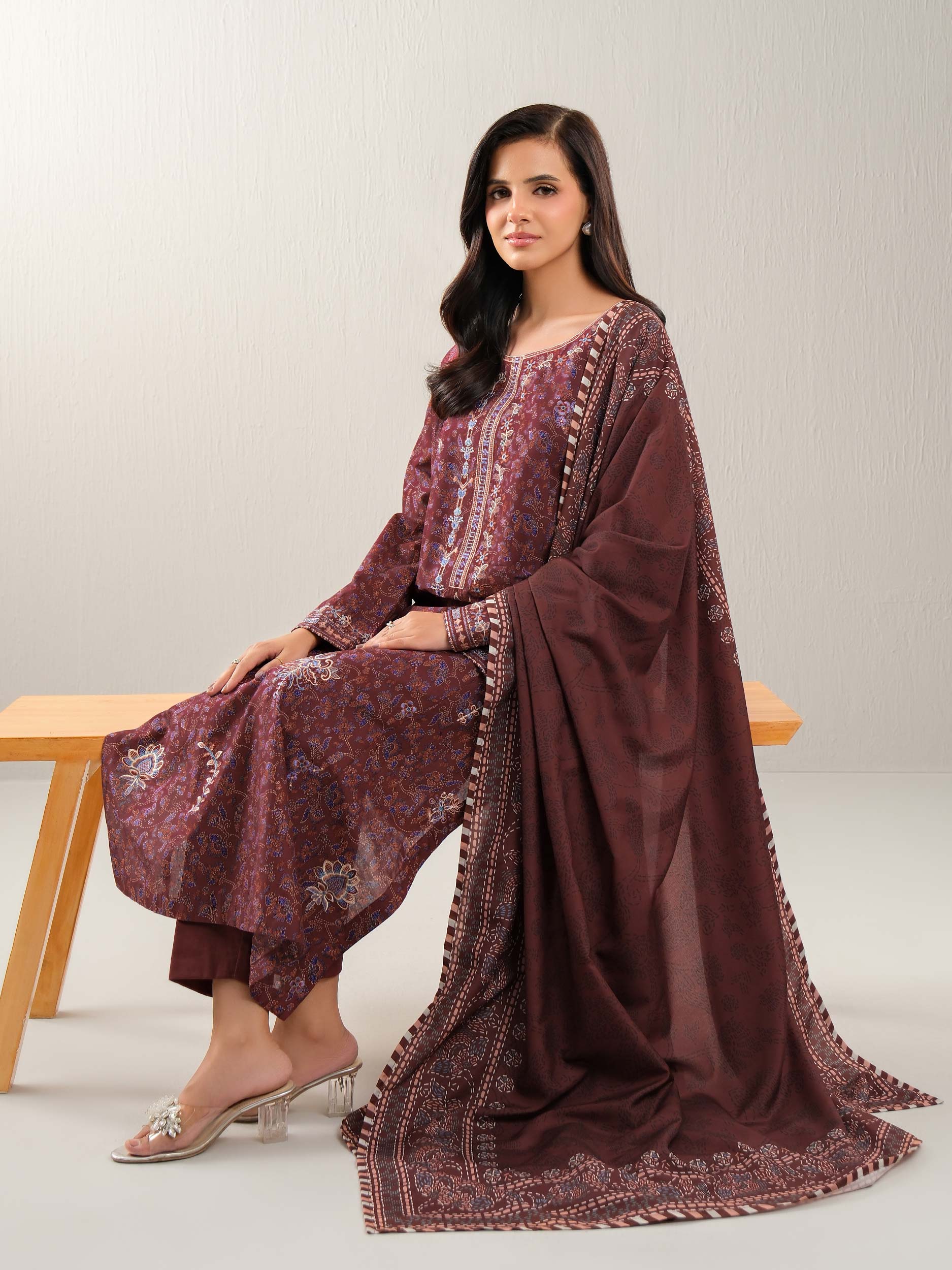 3 Piece Lawn Suit-Embroidered (Unstitched)