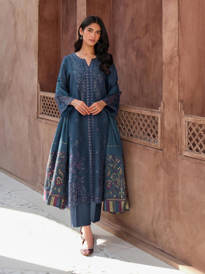 3 Piece Khaddar Suit-Embroidered (Unstitched)