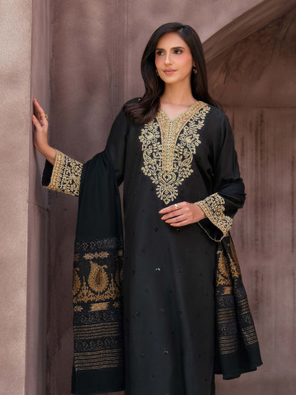 3 Piece Khaddar Suit-Embroidered (Unstitched)