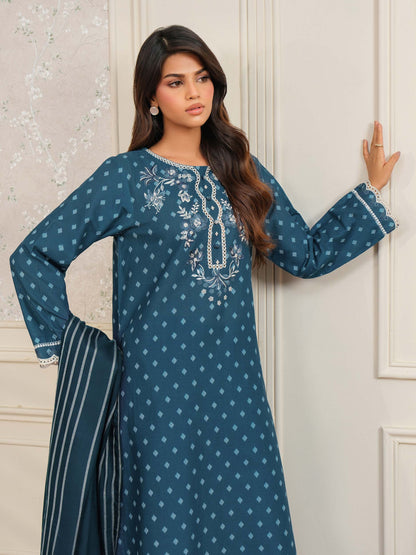 3 Piece Khaddar Suit-Embroidered (Unstitched)