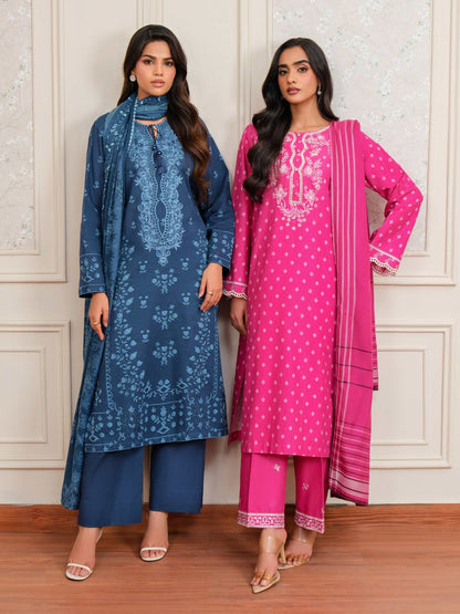 3 Piece Khaddar Suit-Embroidered (Unstitched)
