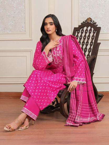 3 Piece Khaddar Suit-Embroidered (Unstitched)