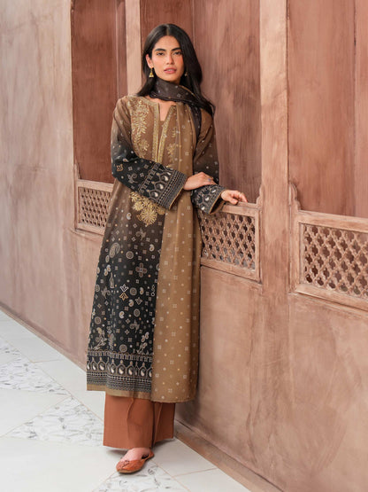 3 Piece Khaddar Suit-Embroidered (Unstitched)