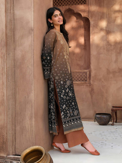 3 Piece Khaddar Suit-Embroidered (Unstitched)