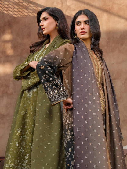 3 Piece Khaddar Suit-Embroidered (Unstitched)