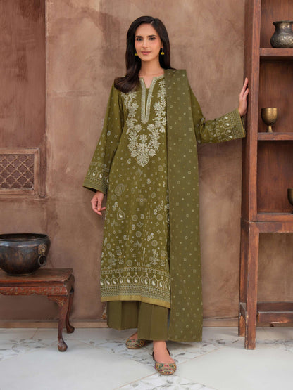 3 Piece Khaddar Suit-Embroidered (Unstitched)