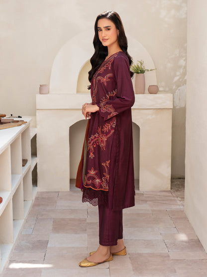 3 Piece Yarn Dyed Suit-Embroidered (Unstitched)