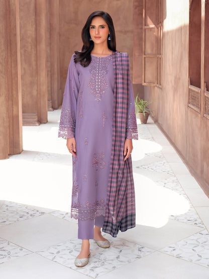 3 Piece Khaddar Suit-Embroidered (Unstitched)