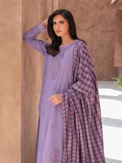 3 Piece Khaddar Suit-Embroidered (Unstitched)