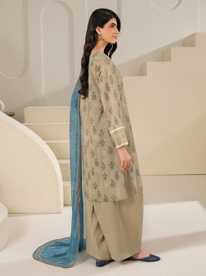 3 Piece Cambric Suit-Printed (Unstitched)